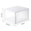 VALINK Stackable Shoe Storage Boxes, Shoe Organizer for Closet Shoe Boxes Clear Plastic Stackable Shoe Bins for Closet, Shoe Containers, Shoe Display Case White view 2