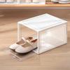 VALINK Stackable Shoe Storage Boxes, Shoe Organizer for Closet Shoe Boxes Clear Plastic Stackable Shoe Bins for Closet, Shoe Containers, Shoe Display Case White view 4