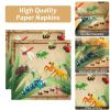 Qyeahkj 100 Pcs Bug Party Plates Napkins Supplies, Spring Summer Ladybugs Bee Reptile Birthday Party Tableware Set Insect Birthday Party Decorations Favors for Boys Girls Serve 25 view 3