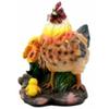 1 Set Of Farm Hay Wagon Sunflower Mother Hen & Chicks Salt Pepper Shakers Holder Figurine view 2