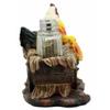 1 Set Of Farm Hay Wagon Sunflower Mother Hen & Chicks Salt Pepper Shakers Holder Figurine view 3