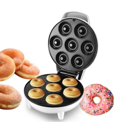 Mini Donut Maker, Mini Donut Maker Machine, Mini Donas Maquina, Donuts Maker Makes 7 Donuts Easy Release Heat Dissipation Prevent Slip Portable Electric Doughnut Maker