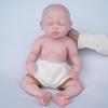 AISITE Full Silicone Baby Doll Girl  16 Inch Realistic Platinum Silicone Reborn Baby Doll for Christmas and Birthday Gift (16 inch Girl Painted A) view 2