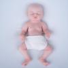 AISITE Full Silicone Baby Doll Girl  16 Inch Realistic Platinum Silicone Reborn Baby Doll for Christmas and Birthday Gift (16 inch Girl Painted A) view 3