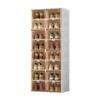 ANTBOX Shoe Organizer Storage Box, Portable Folding Shoe Rack For Closet With Magnetic Clear Door,Large Sneaker Cabinet Bins Sturdy Easy Assembly 8 Layers-16 Grids view 1