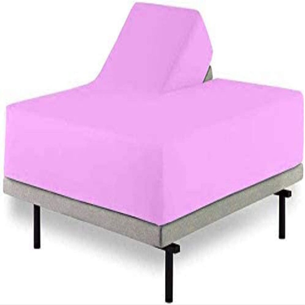Top Split Cal King Fitted Sheet for Adjustable beds, 100% Cotton 600 TC, 30" Deep Pocket- 1 PC Half Split Fitted Sheet Only Split Down 32 inches from The Top, Pink Solid - Split Cal King Size
