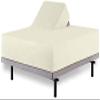 Top Split Cal King Fitted Sheet for Adjustable beds, 100% Cotton 600 TC, 30" Deep Pocket- 1 PC Half Split Fitted Sheet Only Split Down 32 inches from The Top, Ivory Solid - Split Cal King Size view 1