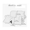 1/2/3 Seater Stretch Recliner Sofa Cover Jacquard Recliner Sofa Cover Thicken Spandex Sofa Cover with Elastic Bottom Furniture Protector Jacquard Highly Elastic Washable Anti-Slip Four Seasons ( Color view 2