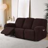 1/2/3 Seater Stretch Recliner Sofa Cover Jacquard Recliner Sofa Cover Thicken Spandex Sofa Cover with Elastic Bottom Furniture Protector Jacquard Highly Elastic Washable Anti-Slip Four Seasons ( Color view 1