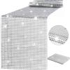 12 x 108 Inches Disco Party Table Runner Mirror Silver Table Cover 70s Disco Dance Party Birthday Party Supplies 80s Hip Hop Party Decoration and Supplies for Table (PD04-1) view 1