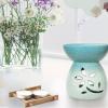 Essential Oil Burner, Ceramic Aromatherapy Diffuser with Tealight Candle Holder, Home Decor & Therapy Oil Diffuser for Living Room, Bedroom, Kitchen view 2