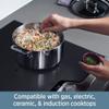 All-Clad D3 Stainless Cookware, 12-inch Fry Pan with Lid, Tri-ply Stainless Steel, Professional Grade, Silver, Model: 41126 & 00942 Stainless steel/Aluminium Cookware Cleaner and Polish, 12-Ounce view 4