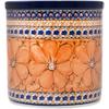 Polmedia Polish Pottery Utensil Jar UNIKAT - Marigold Dreams Pattern Handmade in Boleslawiec Poland by Ceramika Artystyczna + Certificate of Authenticity view 2