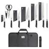 Cangshan HELENA Series German Steel Forged BBQ Knife Set (Black, 9-Piece Bag Set) view 1