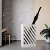 Fodalob Umbrella Stand Modern Creative Metal, Commercial Freestanding Umbrella HolderBucket, Multifunctional Storage Rack, with Drainer and Hook (Color : White) view 2