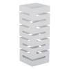 Fodalob Umbrella Stand, Metal Freestanding Square Metal Umbrella Holder Rack for Home Office Entryway with Water Tray and Hooks, Holds Umbrellas Canes Walking Stick, White view 1