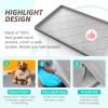 SIKADEER 28" x 19" Under Sink Mat Waterproof, Silicone Mat Kitchen Drawer Shelf and Cabinet Liner, Sink Protector for Kitchen Organizers and Storage, Boot Tray Pet Food Mats view 2