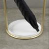Fodalob Gold Umbrella Stand with Water Tray - Nordic Wrought Iron Umbrella Bucket for Home, Office, Entryway view 4