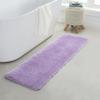 YHF Bathroom Runner Rugs 17" X 59", Extra Thick & Soft Microfiber Shaggy, Machine Washable Bath Mats, Absorbent Bath Rugs, Non-slip Rubber Backing Bath Mat for Bathroom Floor, Tub and Shower, Lavender view 1