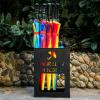 Umbrella Stands for Entryway,Rectangular Umbrella Holder Rack, Lattice Cutouts, Hold 12 Umbrellas, Commercial Freestanding Umbrella Holder (Color : Black) view 3