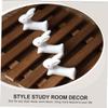 CIYODO 10Pcs Cartoon Ceramic Bunny Tableware Holder Cute Chopsticks Rest Stylish Rabbit Shape Design for Dining Portable Ink Brush Rack for Study Room Present view 3