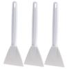 BESTonZON 3pcs Cake Frosting Silicone Spatulas Cake Spatula Icing Scraper Cheese Spreader Cake Bench Scraper Medium Spatula Cake Stand Scraper Plastic Scraper Butter White view 1