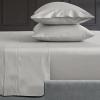 AHJ Beddings Comforter Set 7 Piece Bed in a Bag with 500GSM Comforter and 12 inch Deep Pocket Sheet Set - 600 Thread Counts, 100% Egyptian Cotton - Full Size, Silver Grey Solid view 3