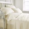 AHJ Beddings Comforter Set 7 Piece Bed in a Bag with 500GSM Comforter and 30 inch Deep Pocket Sheet Set - 600 Thread Counts, 100% Egyptian Cotton - California King Size, Ivory Solid view 2