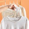 10pcs Plastic Clothes Hanger Anti-Slip Heavy Duty Laundry Rack for Wardrobe Closet 10pcs Plastic Hangers for Pants Trousers Plastic Traceless Hanging Rack view 3