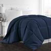 AHJ Beddings Comforter Set 7 Piece Bed in a Bag with 500GSM Comforter and 30 inch Deep Pocket Sheet Set - 600 Thread Counts, 100% Egyptian Cotton - California King Size, Navy Blue Solid view 4