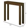 Plank+Beam Modern Solid Wood Console Table, 46 Inch, Sofa Table, Narrow Entryway Table for Hallway, Behind The Couch, Living Room, Foyer, Easy Assembly, Walnut view 2