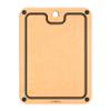 Cuisipro Fibre Wood Cutting Board with Silicone Feet, 12 x 9 x 0.25inch,Natural/Slate view 2