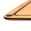 Cuisipro Fibre Wood Cutting Board with Silicone Feet, 12 x 9 x 0.25inch,Natural/Slate view 4