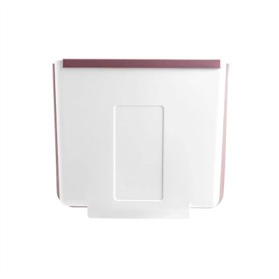 DYPASA Wastepaper Basket Folding Trash Can Lightness Portability No Space Occupy Kitchen Cabinet Door Hanging Bathroom Toilet Garbage Waste Bin Garbage Can (Color : Gray)