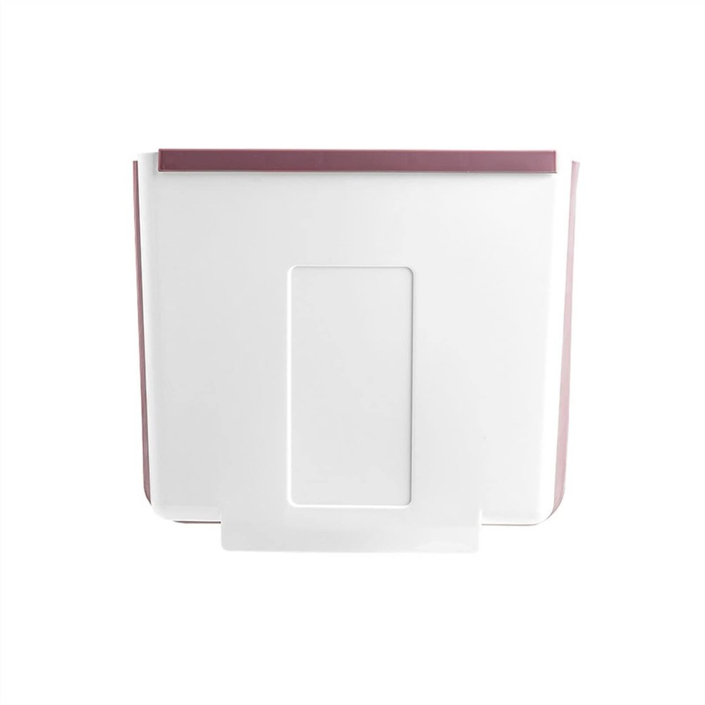 DYPASA Wastepaper Basket Folding Trash Can Lightness Portability No Space Occupy Kitchen Cabinet Door Hanging Bathroom Toilet Garbage Waste Bin Garbage Can (Color : Gray)