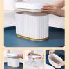 DYPASA Wastepaper Basket Smart Sensor Trash Can Desk Small Lovely Mini Light Luxury Wind Mini Basket Bucket Small Garbage Can4L Garbage Can view 3