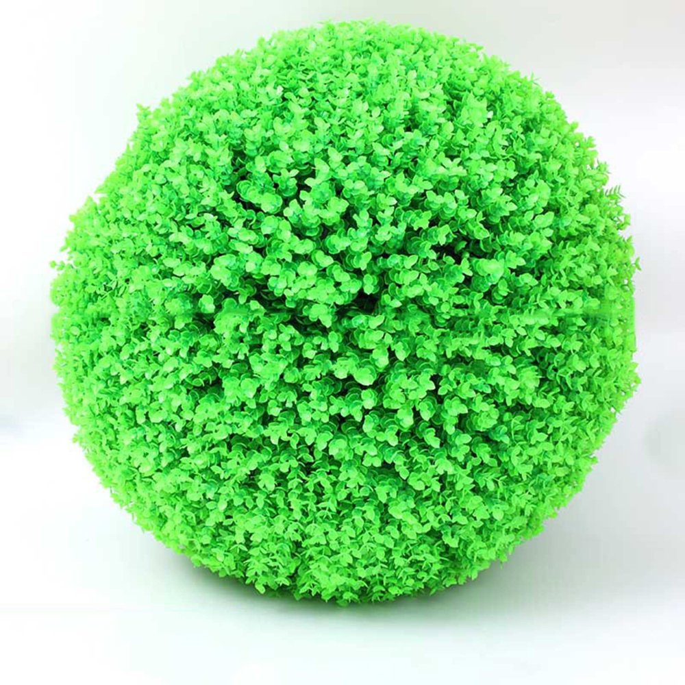 Artificial Plant Topiary Ball Outdoor 24inch, Round Artificial Plant Topiary Ball, Not Easy Fall Off Artificial Plant Ball for Home Party &Weddings Display Decor Props