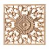 Wood Carved Corner Onlay Applique Unpainted Frame Cupboard Cabinet Decal for Home Furniture Decoration,F5,14 view 1
