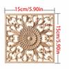 Wood Carved Corner Onlay Applique Unpainted Frame Cupboard Cabinet Decal for Home Furniture Decoration,F5,14 view 2