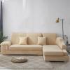 MIPOPS Sofa Slipcover, Waterproof Jacquard Sofa Covers 1/2/3/4 Seats Solid Couch Cover L Shaped Sofa Cover Protector Bench Covers(E,4 SEAT (235-300CM)) view 1