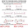 MIPOPS Sofa Slipcover, Waterproof Jacquard Sofa Covers 1/2/3/4 Seats Solid Couch Cover L Shaped Sofa Cover Protector Bench Covers(E,4 SEAT (235-300CM)) view 2