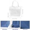 Pertion 6 Pack Small Canvas Tote Bags, 9 x 8 x 4 inches Cute Bags with Handles Reusable Sturdy Little Gift Bags for Small Items (White) view 2