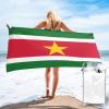 HETOCO Suriname Flag Quick Dry Beach Towels for Beach Pool Bath Camping Travel Swimming Bath Beach Blanket 27.5"X55" view 1