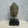 Buddha Head Statue on Stand, Stone Handcarved Sculpture, Book End Home Decor, Housewelcoming Party Gift Idea, Balinese Handmade Craft view 1