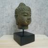 Buddha Head Statue on Stand, Stone Handcarved Sculpture, Book End Home Decor, Housewelcoming Party Gift Idea, Balinese Handmade Craft view 2