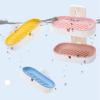 Bar Soap Dish/Soap Saver Double-layer Soap Dish Creative Suction Cup Wall-mounted, Bathroom Soap Box Can Be Wall-mounted or Placed on the Countertop Soap Dishes/Soap Holder ( Color : Yellow+Pink ) view 4