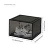 Climate Shoe Storage Box,Shoe Box Clear Plastic Stackable, with Clear Door,Shoe Organizer and Sneaker Display (White) view 3