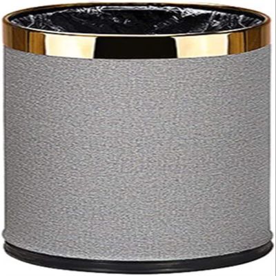 TATSEN Large Stainless Steel Trash Can Living Room Bathroom Kitchen Trash Can Creative Trash Can