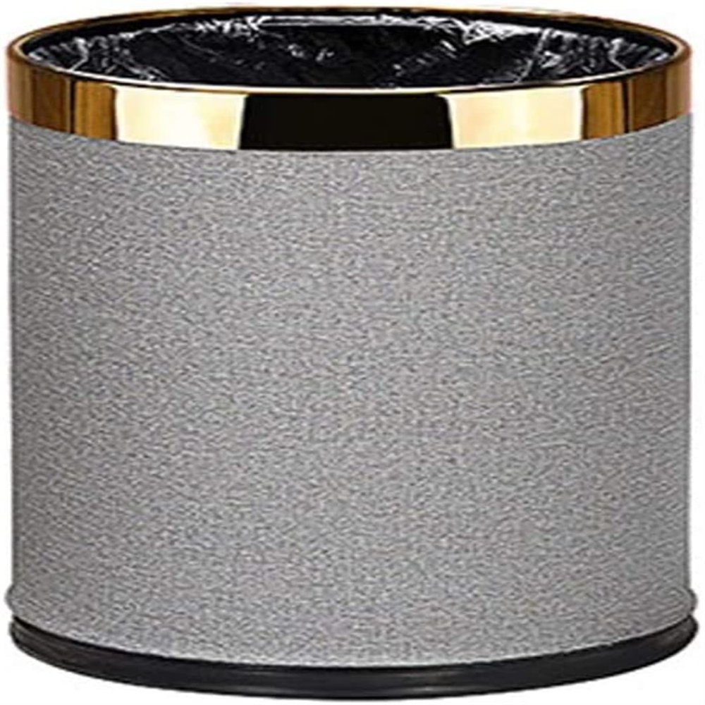 TATSEN Large Stainless Steel Trash Can Living Room Bathroom Kitchen Trash Can Creative Trash Can
