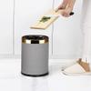 TATSEN Large Stainless Steel Trash Can Living Room Bathroom Kitchen Trash Can Creative Trash Can view 3